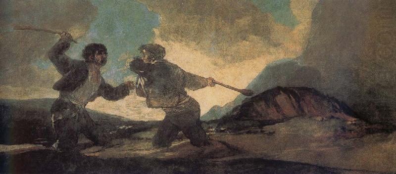 Cudgel Fight, Francisco Goya